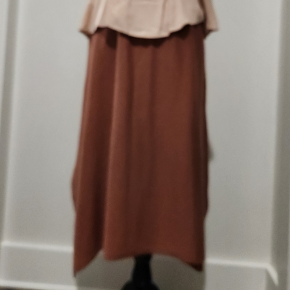 LOGO sz sm sienna brown knit skirt. - Picture 1 of 5